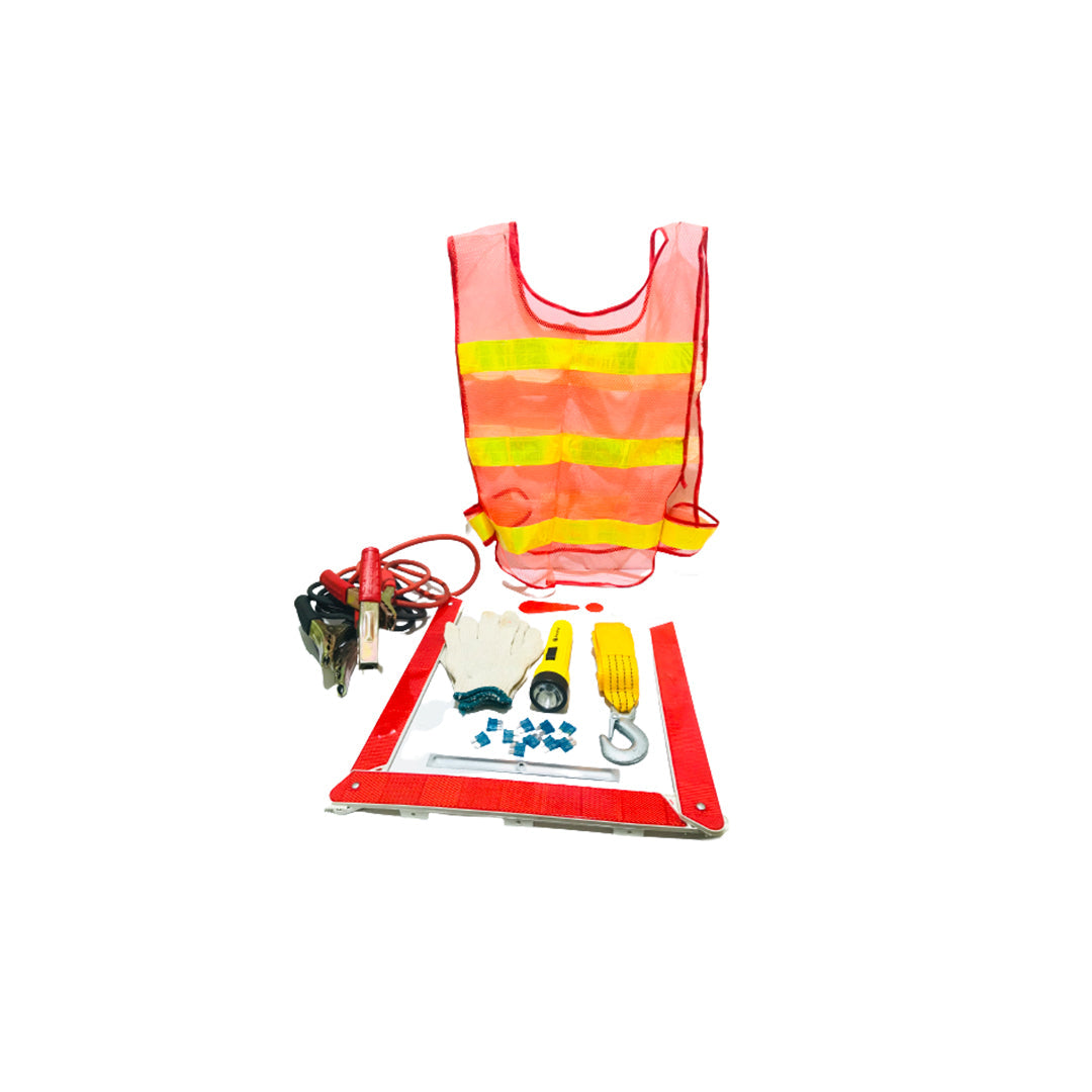 Car Emergency Kit  (China) 07 Items/Pack Ac-2642 Pvc Bag Pack