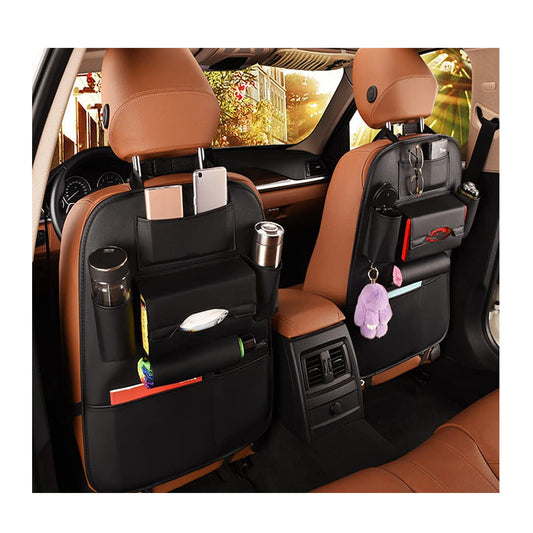 Car Seat Organizer (China) Back Side/Utility Pu/Leather Material Black Fy-2173 Neck Rest/Universal Fitting