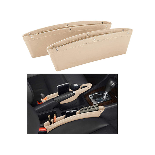 Car Seat Organizer (China) Side Pocket/Utility Plastic Material Beige Magic Box 2Pcs/Box Neck Rest/Universal Fitting