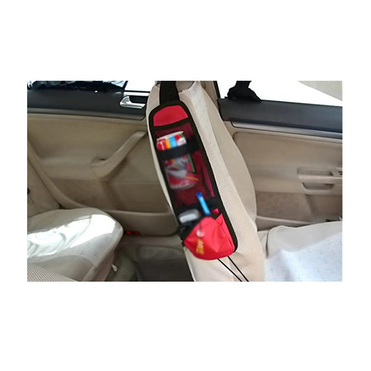 Car Seat Organizer (China) Side Pocket/Utility Pu/Leather Material Black/Red Fy-2178 Neck Rest/Universal Fitting