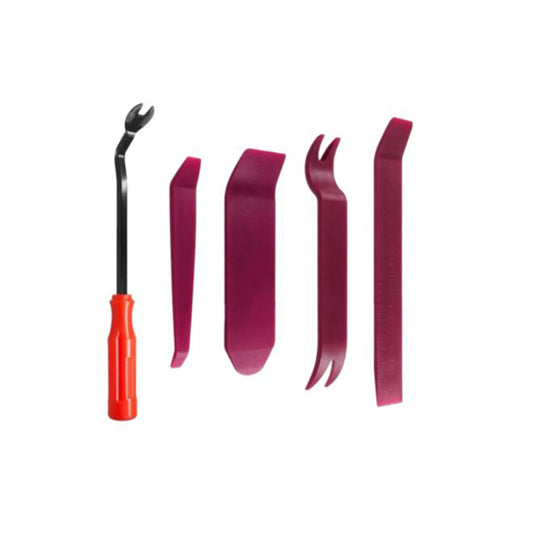 Auto Trim Anti-Scratch Removal Kit Plastic Material Large Size 07 Pcs/Set Maroon Colour Blister Pack Hf-86 (China)