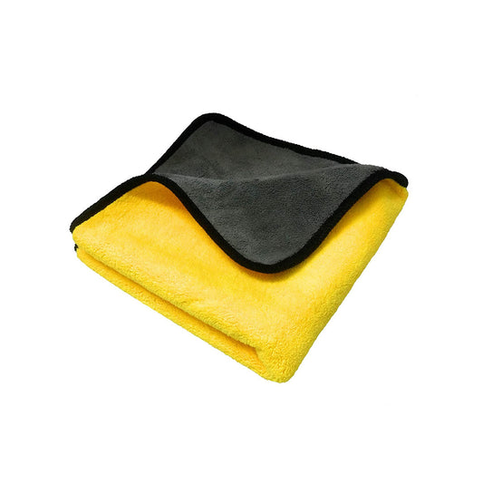 Automotive Washing / Cleaning / Polishing Cloth Microfiber Double Towel Cosmic Premium Quality 40X30Cm Grey/Yellow 01 Pc/Pack (China)