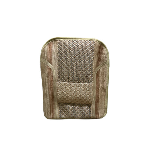 Car Seat Cushions Silk Design Beige No Value Required Standard Quality 01 Pc/Pack (China)