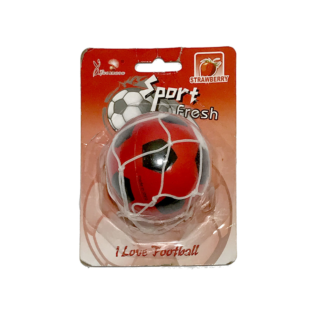 Car Perfume Hanging Locket  Luoshaou Red/Black Housing Strawberry   Blister Pack Foot Ball Design Yq-063 (China)