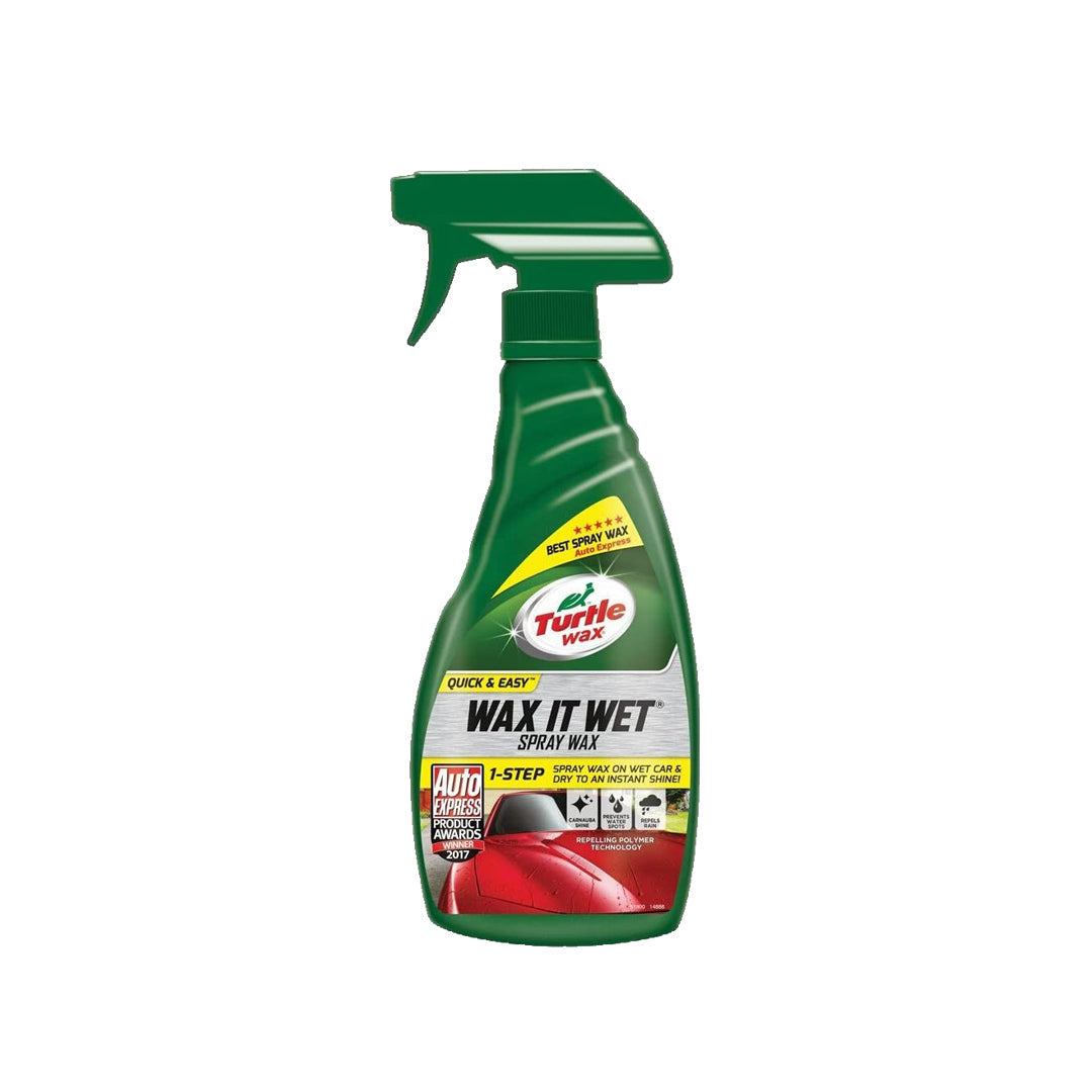 Car Body Polish Turtle Wax Liquid Based Plastic Bottle Pack  500Ml Wax It Wet Spray Wax 51800 (Usa)