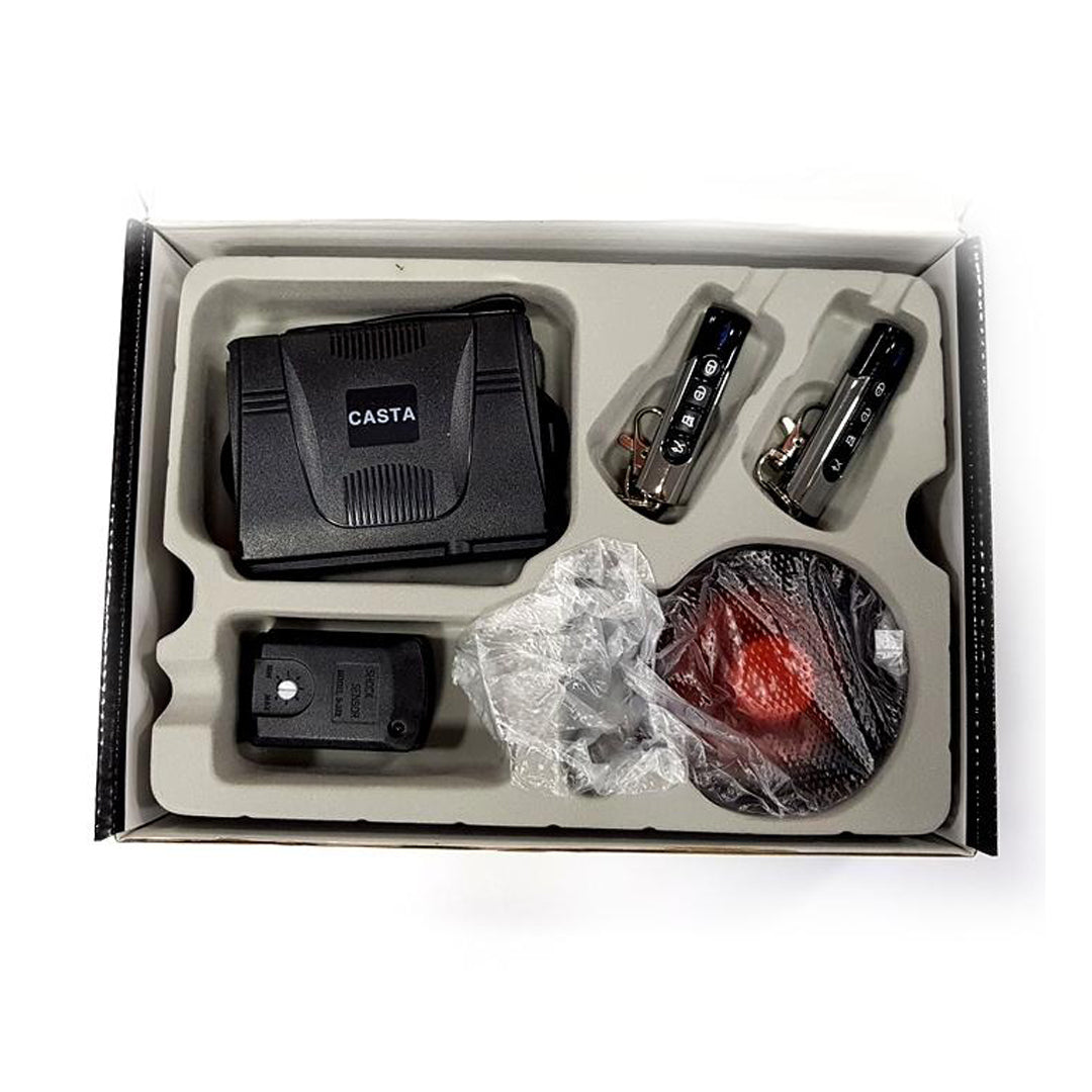 Car Alarm Casta Royal 04 Buttons Black/Chrome Colour Box Pack Nk-515 (China)