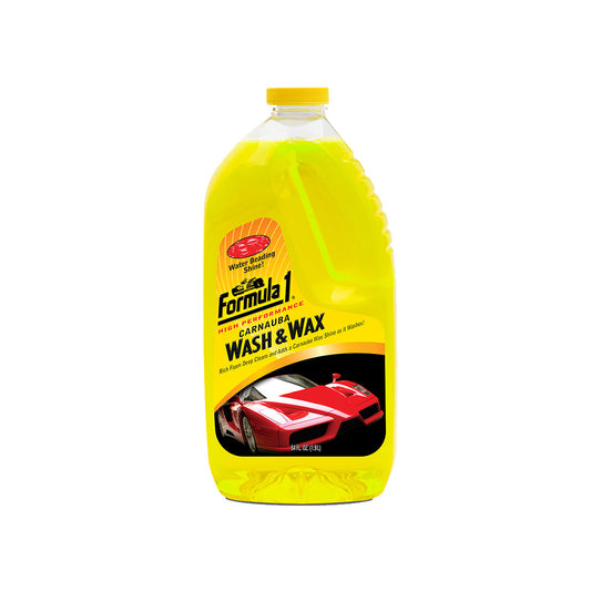 Car Shampoo & Wax Formula-1 Plastic Bottle Pack  1.90L Carnauba Wash&Wax 764010 (Usa)