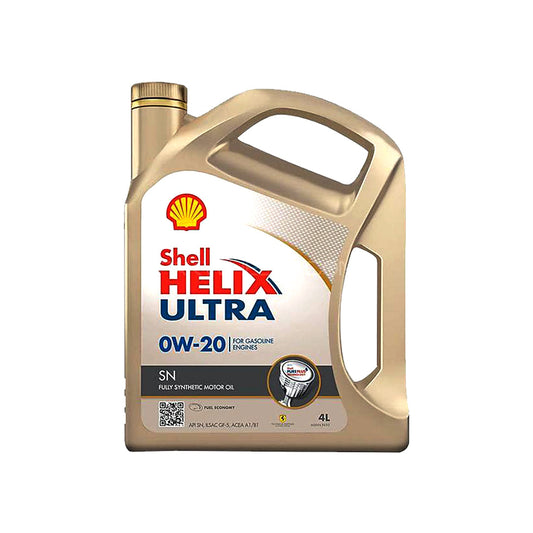 Engine Oil Shell Helix Ultra For Petrol Engine 0W-20 Sn 04 Litres Plastic Can Pack (Pakistan)