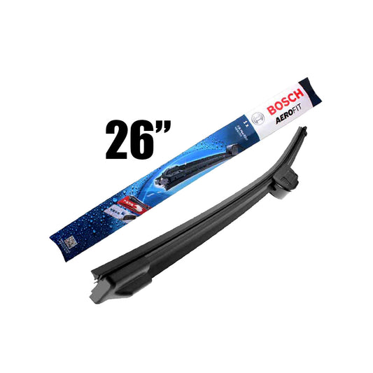 Auto Windshield Quiet Wiper Blades Bosch Front Screen Silicone Type 26" Premium Quality 01 Pc/Pack Colour Box Pack Aero Eco Af650U (China)