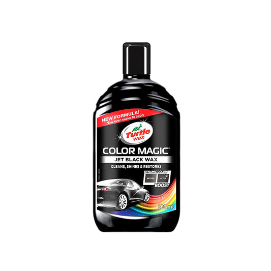 Car Body Polish Turtle Wax Cream Based Plastic Bottle Pack  500Ml Color Magic Jet Black Wax 52708 (Usa)