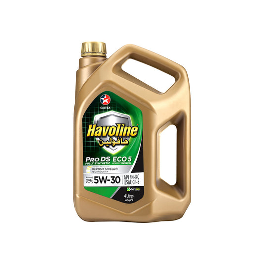 Engine Oil Caltex Havoline Pro Ds F/S Eco For Petrol Engine 5W-30 Sp 04 Litres Plastic Can Pack Advances Protection (Thailand)