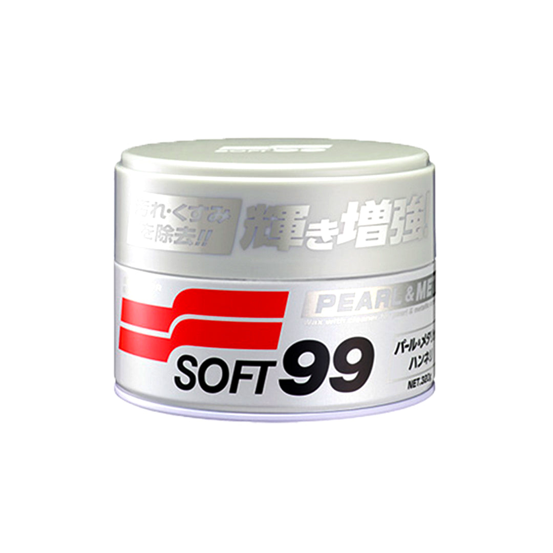 Car Body Polish Soft 99 Soft Wax Tin Can Pack 320G Pearl&Meta (Japan)