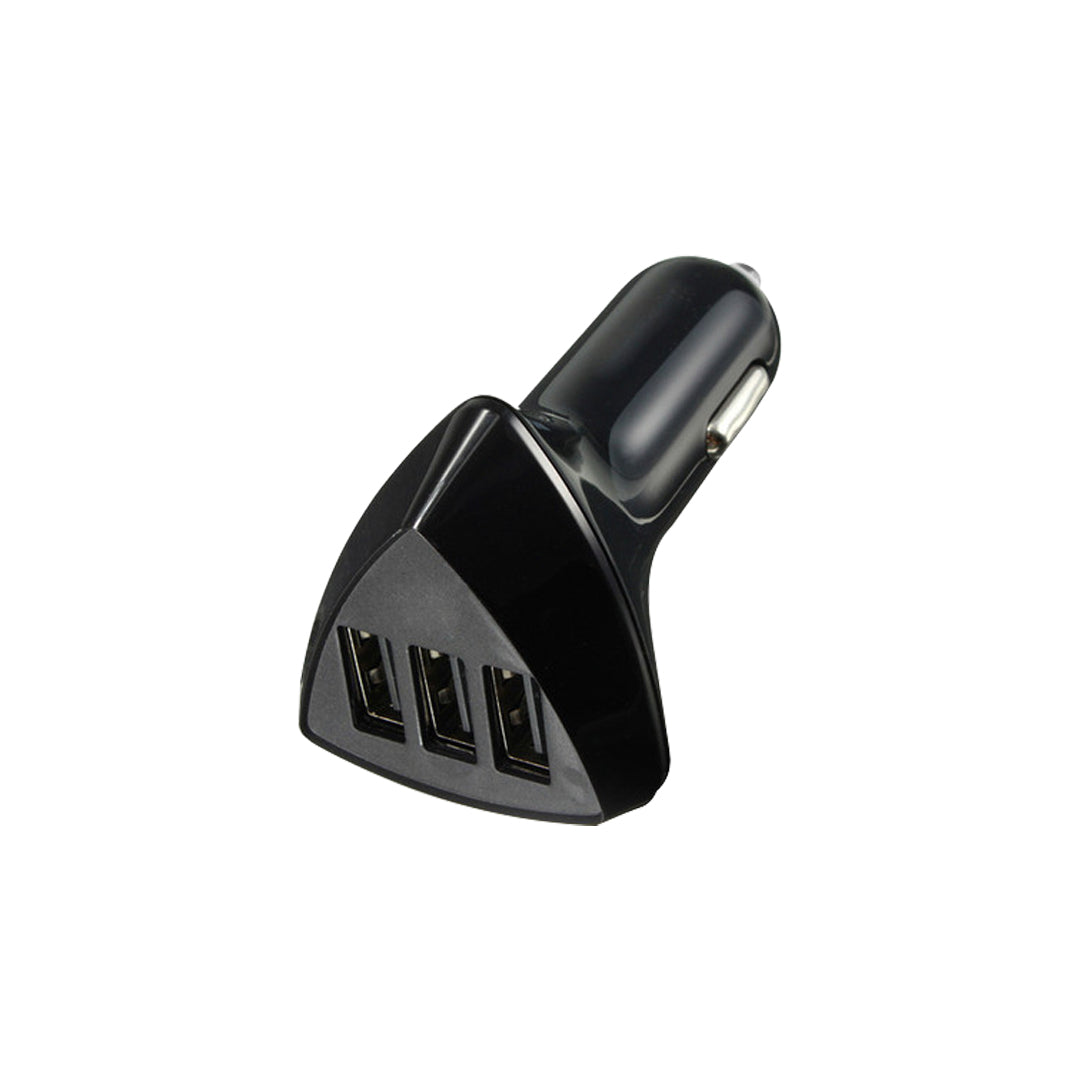 Car Mobile Charger Adopter Triple Usb Socket 4.2A Colour Box Pack Fy-2144 (China)