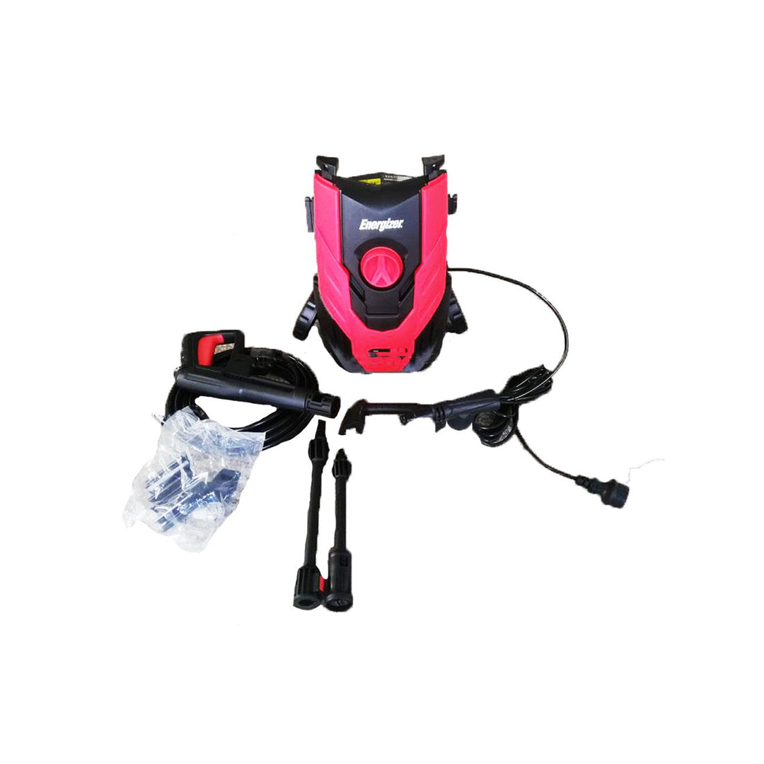 Electric High Pressure Washer Energizer 1400W 110 Bar With Detegent Bottle  Red/Black Housing Heavy Duty  Ezx1400 (China)