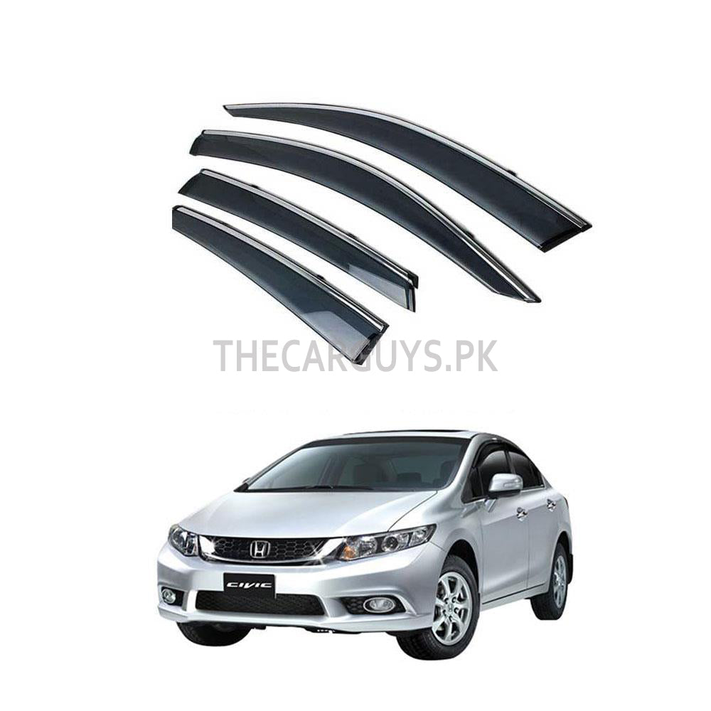 Air Press Bfk Injection Type Mugen Design With Chrome Border Clip Fitting Honda Civic 2015 Box Pack 04 Pcs/Pack Black (China)