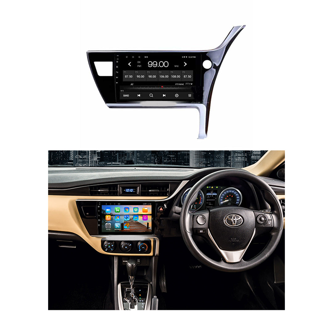 Car In Dash Touch Screen Android Panel Premium Brand Tab Style Toyota Corolla 2018 10" B/A Mtk 1 Gb 16 Gb Ips Display  Gorilla Glass  Piano Black Panel Navigation Corolla 2018 Panel (China)