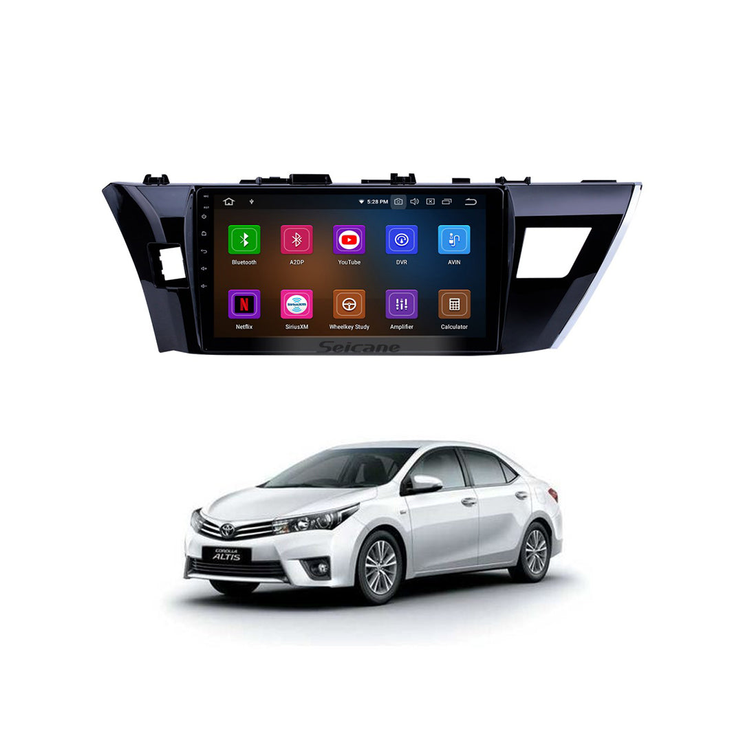 Car In Dash Touch Screen Android Panel Premium Brand Tab Style Toyota Corolla 2015 9" B/A Mtk 1 Gb 16 Gb Ips Display  Gorilla Glass  Piano Black Panel Navigation Corolla 2014 Panel (China)