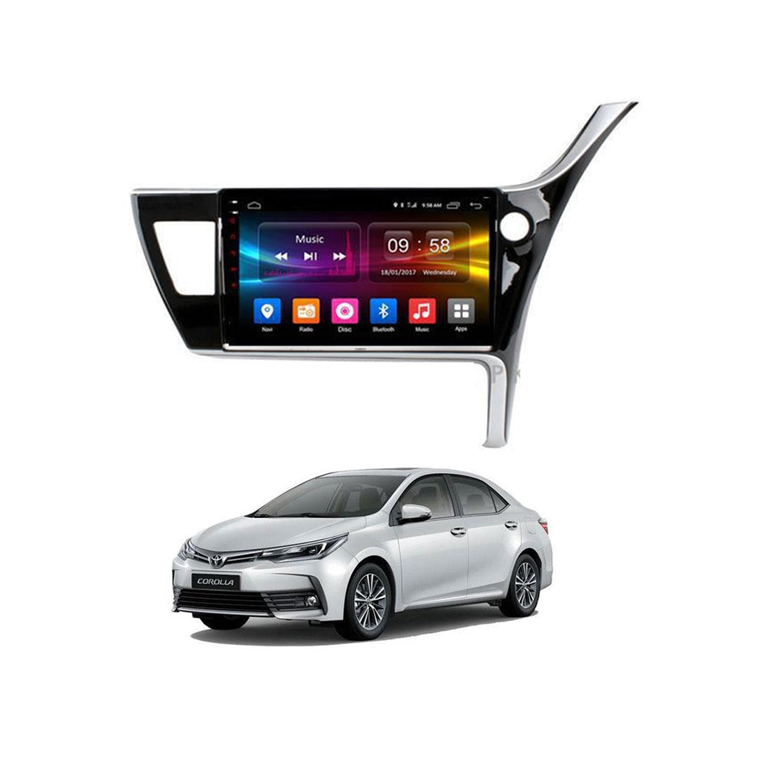 Car In Dash Touch Screen Android Panel Click Tab Style Toyota Corolla 2018 10" B/C Mtk 1 Gb 16 Gb Ips Display  Gorilla Glass  Piano Black Panel Navigation Corolla 2018 Panel (China)