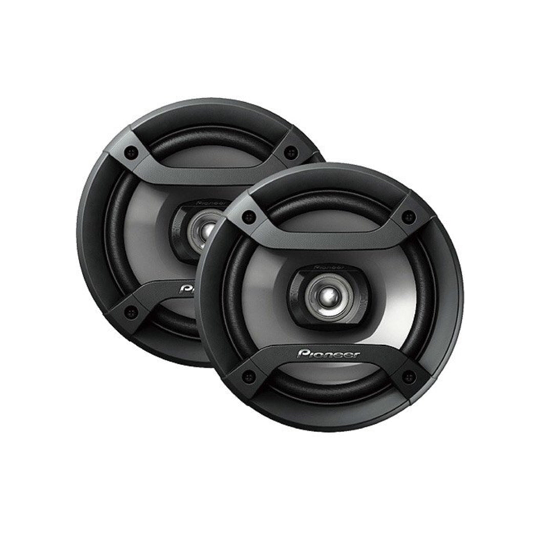 Car Speakers Pioneer 6" Round Shape 2-Way Coaxial  200 Watts Ogp Universal Fitting 02 Pcs/Set Black Ts-F1634R Executive Quality