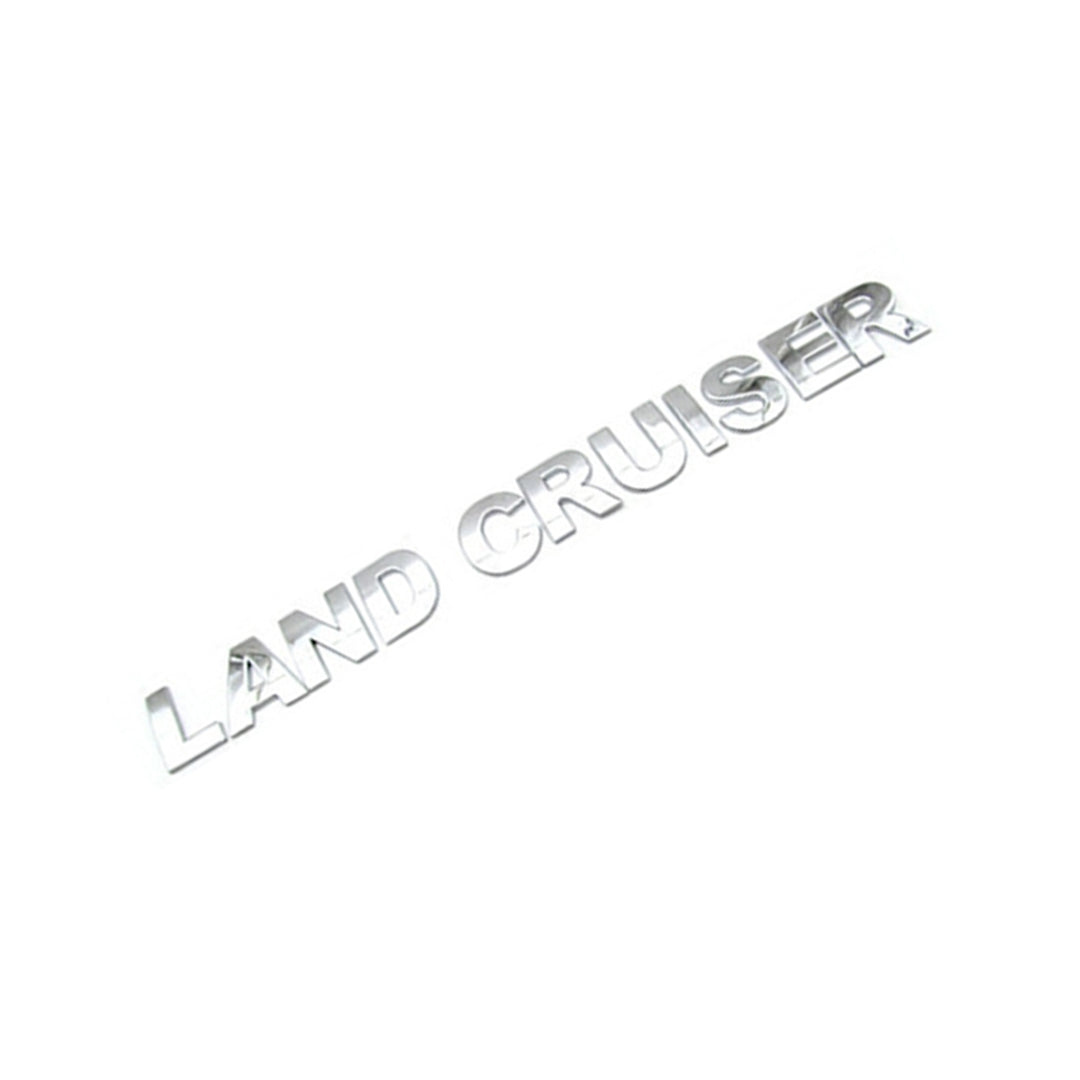 Auto Logo/Monogram Hood Fitting Decorative Type Landcruiser Logo  Toyota Land Cruiser 2016-2021  Tape Type Fitting Plastic  Chrome 11 Pcs/Pack Poly Bag Pack   (China)