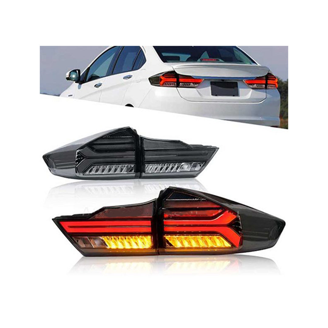 Projector Tail Lamps  Honda City 2021 Lamborghini Design Red Lens Rear Right Side Parking + Running Function  (China)