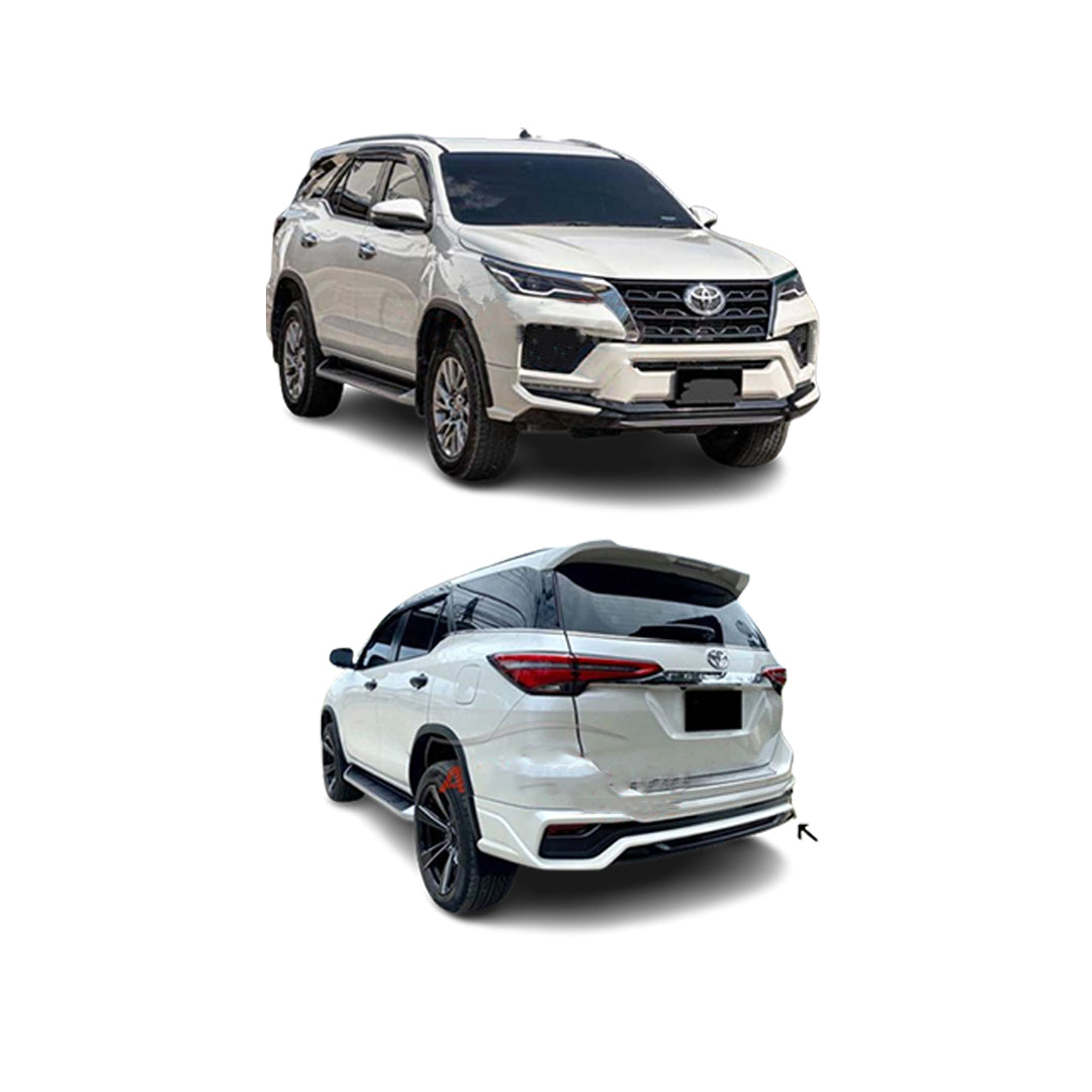 Face Up Lift Rider Design   Toyota Fortuner 2021 Plastic Material Front + Back Sides Without Light Without Drl Covers Not Painted 06 Pcs/Set (Thailand)