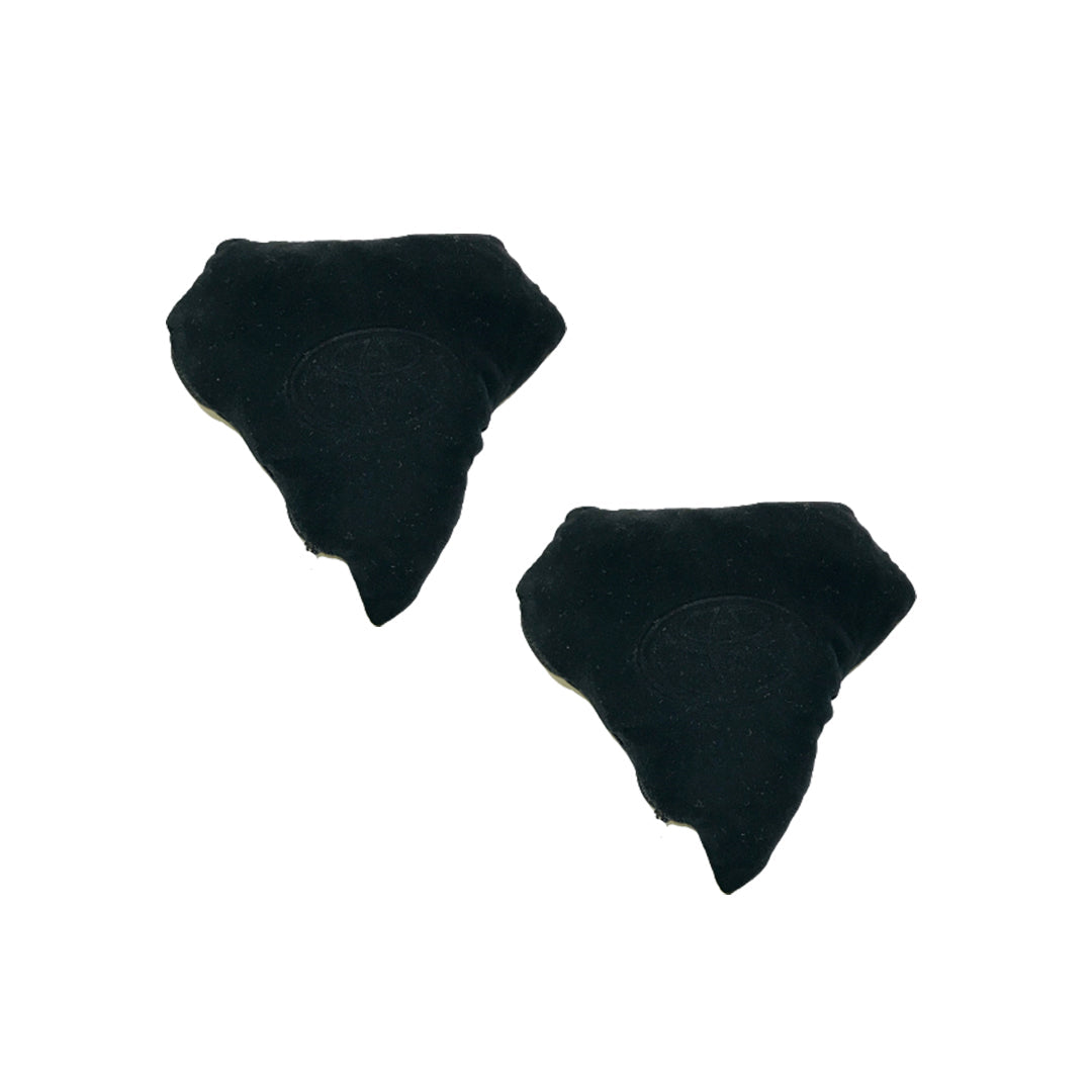 Car Neck Rest Cushions Velvet Material Diamond Shape Toyota Logo 02 Pcs/Set Black Poly Bag Pack  (China)