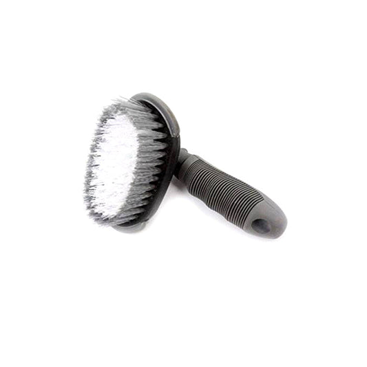 Car Exterior Care / Cleaning / Detailing Brush  Small Size Plastic Material Tire Brush Grey/Black/White 01 Pc/Pack Premium Quality Bulk Pack (China)