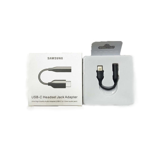Mobile Convertor   Samsung Type-C To Headphone  Black 01 Pc/Set Colour Box Pack Usb-C Headset Jack Adapter (China)