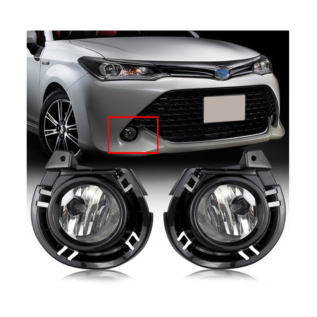 Car Fog Lamp Korealite Oem Fitting Halogen Toyota Axio 2016 Plastic Housing Glass Lens Clear Lens Black Kl-7894 (China)