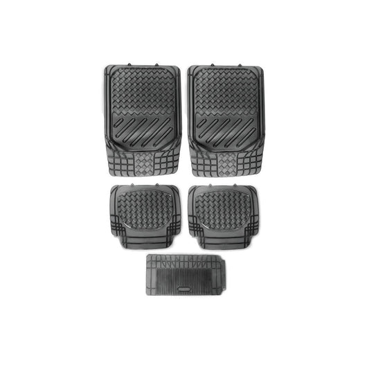 Car Floor Mat Pvc Material Universal Fitting  Standard Quality Black Pvc  05 Pcs/Set Poly Bag Pack  888