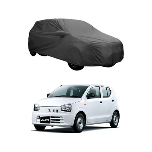 Car Anti-Scratch / Dust Proof / All Weather Proof Top Cover Rubber Coated Material   Suzuki Alto 2020  Mix Colours  Zipper Bag Pack (Pakistan)