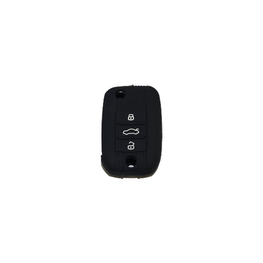 Car Remote Key Cover/Casing Silicone Black Type Mg Zs 2021 Mg Logo Black Poly Bag Pack  (China)