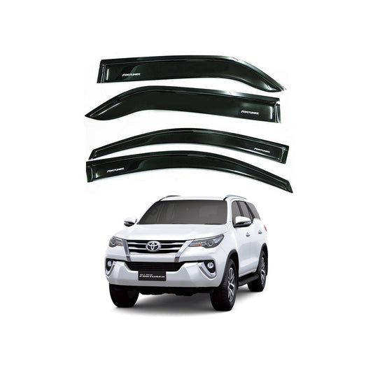 Air Press Bfk Injection Type Mugen Design With Chrome Border Clip Fitting Toyota Fortuner 2018 Colour Box Pack 04 Pcs/Pack Black (China)