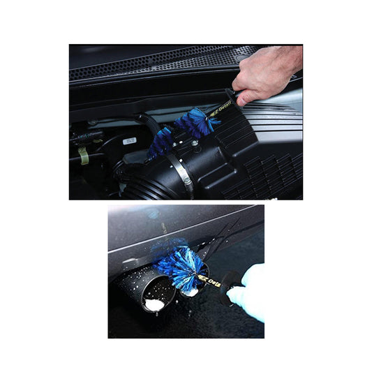 Car Interior Detailing / Cleaning Brush Tonyin  Large Size Plastic Material Black/Blue 01 Pc/Pack Premium Quality Blister Pack (China)