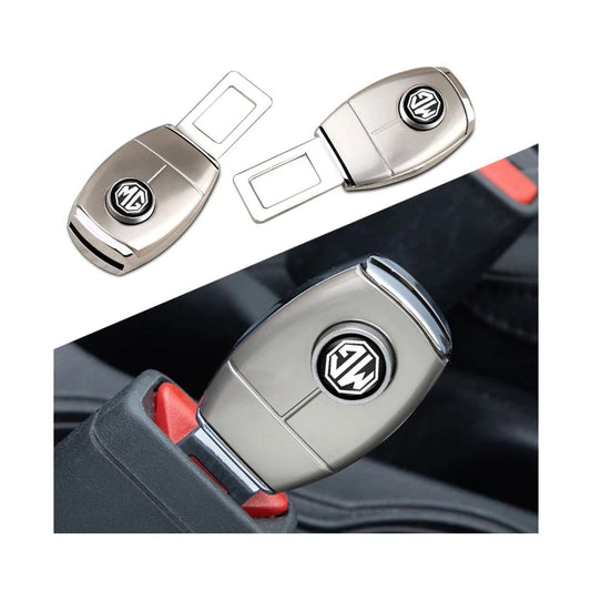 Seat Belt Hook Steel Mg Logo 01 Pc/Pack With Button Poly Bag Pack  (China)