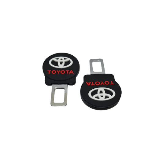 Seat Belt Hook Silicone+Metal Toyota Logo 02 Pcs/Pack  Blister Pack Large Size (China)