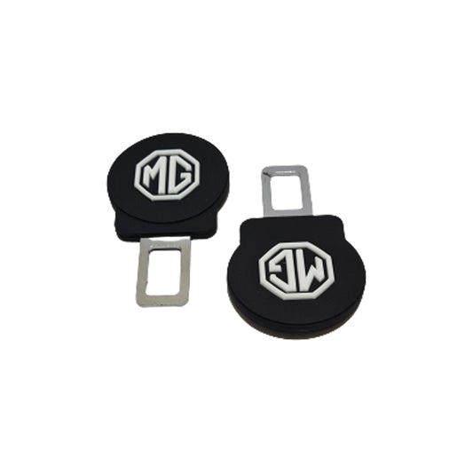 Seat Belt Hook Silicone+Metal Mg Logo 02 Pcs/Pack  Blister Pack Large Size (China)