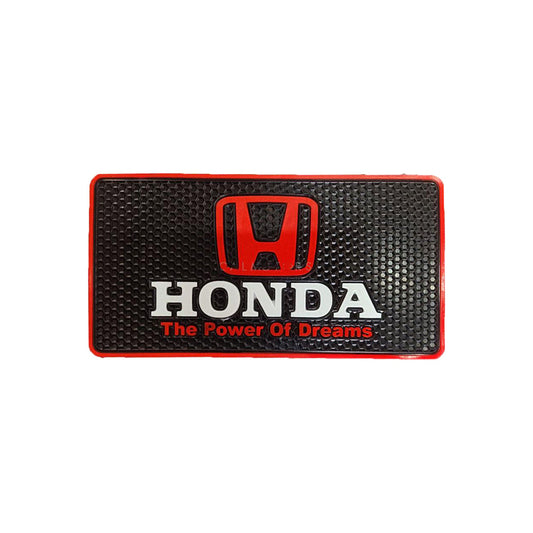 Car Dashboard Non-Slip Mat Silicone Material  Toyota Logo Rectangle Design Large Size Black/Red (China)