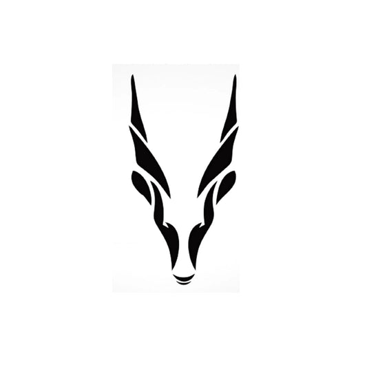 Car Body Decorative Stickers Markhor Design Black Large Size  01 Pc/Pack Poly Bag Pack