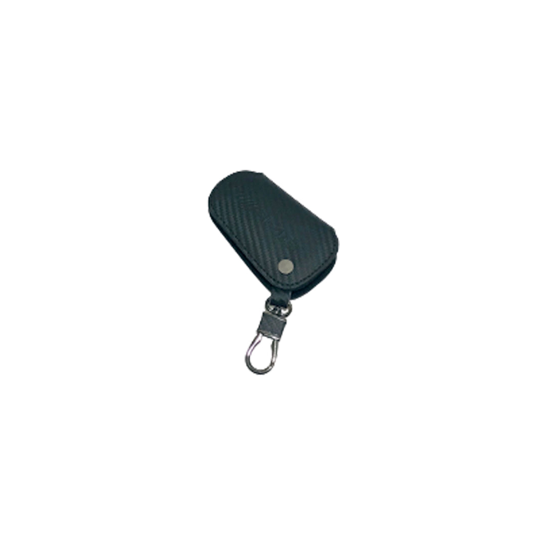 Car Key Chain Pouch Type Mercedese Benz Logo  Oval Shape Carbon Tin Can Pack (China)